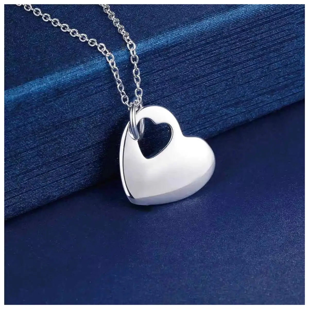 Timeless Silver Heart Necklace | Perfect Gift for Her or For You